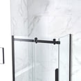 thumbnail image 6 of OVE Decors Bel Soft-Close Matte Black 48" Frameless Sliding Soft Close Shower Door, 6 of 12