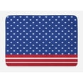 thumbnail image 1 of 4th of July Bath Mat, Stars and Stripes with Old Glory Theme Abstract Independence Day Composition, Non-Slip Plush Mat Bathroom Kitchen Laundry Room Decor, 29.5 X 17.5 Inches, Multicolor, Ambesonne, 1 of 2