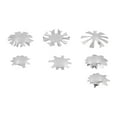 thumbnail image 1 of Recortador de bordes de uñas BuyWeekMX 7 piezas acero inoxidable, 1 of 9