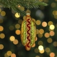 thumbnail image 2 of 6" Hot Dog with All the Fixings Glass Christmas Ornament, 2 of 6