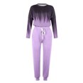 thumbnail image 3 of Aofany Sweat Suits for Women Jogging Suits Loose 2 Piece Sets Gradient Long Sleeve Tops Casual Pants Sweatsuit, 3 of 4
