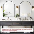 thumbnail image 2 of Espejo de arco para baño de 30 x 40 pulgadas, espejo de pared arqueado negro para fregadero con marco de metal ancho para recámara, sala de estar, cambiador, decoración de, 2 of 12