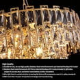 thumbnail image 3 of 32'' Luxury Crystal Chandelier for Dining Room, Modern Ceiling Light with K9 Crystals for Living Room Bedroom, 21-Light Fixture(E12, 4W), 3000K, Gold Finish, 3 of 8
