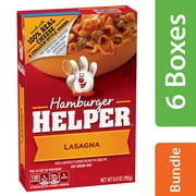 (6 pack) (6 Pack) Betty Crocker Hamburger Helper, Lasagna Hamburger Helper, 6.9 Oz Box