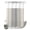 Gray, Slate, Charcoal, Silver, variant on No Hook Shower Curtain, Sage Green Striped Shower Curtains for Bathroom with See Through Top Window, Farmhouse Beige Stripes Vintage Rustic Waterproof & Washable Bath Curtain Stand Up Stall 36"x72"