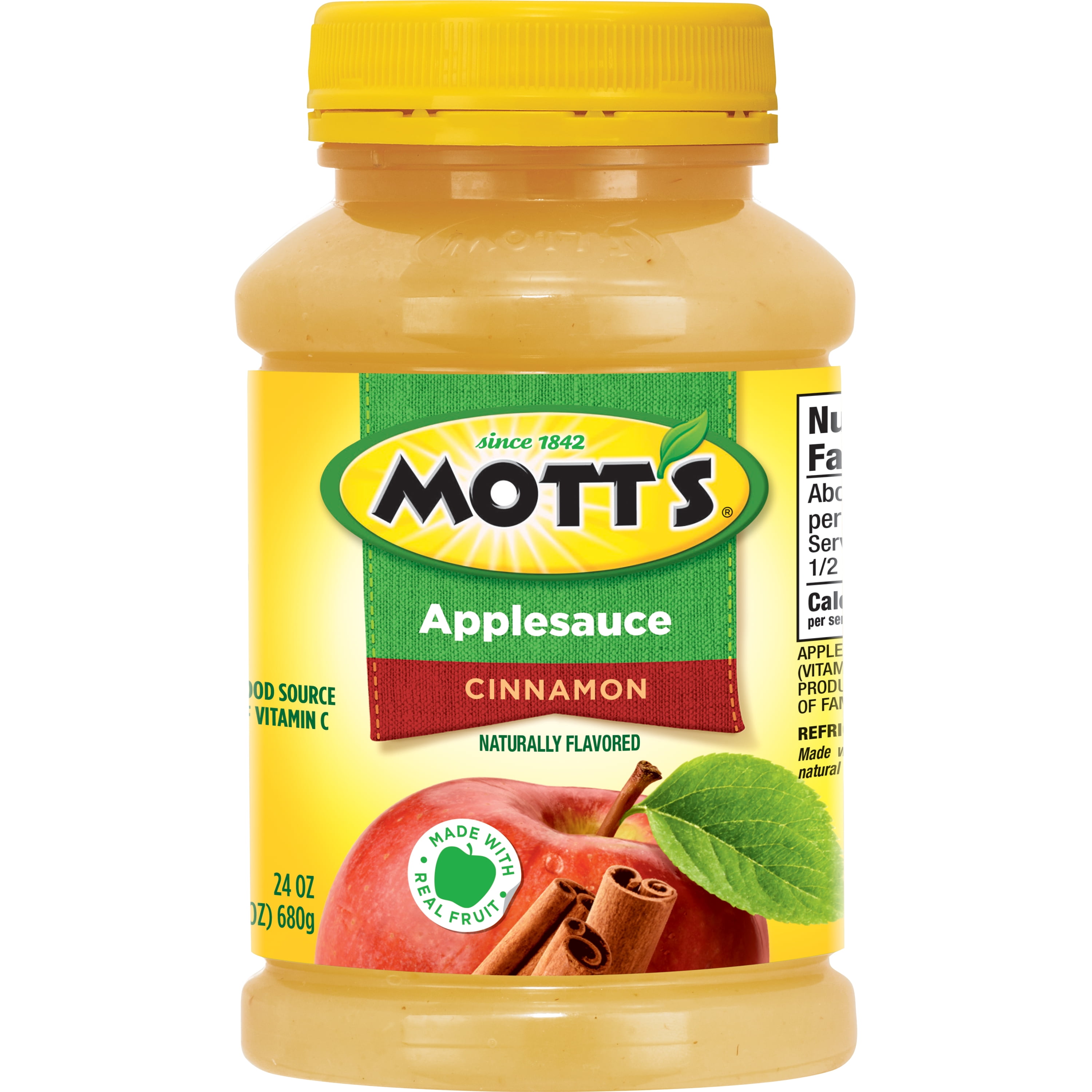 Mott's Cinnamon Applesauce, 24 oz Jar (12 Pack)