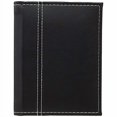thumbnail image 3 of Neil Enterprises Inc. 4x6 Black Faux Leather Photo Album with White Stitching - Holds 24 Photos - Pack of 12, 3 of 6