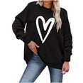 thumbnail image 4 of Posijego 2024 Valentine's Day Sweatshirt for Women Plus Size Long Sleeve Shirts Cute Graphic Pullover Tops, 4 of 4