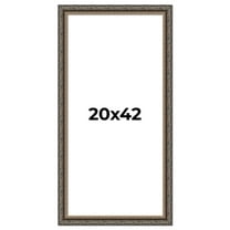 20x42 Frame Black Real Wood Picture Frame Width 2 inches | Interior Frame Depth 0.5 inches | Fitz