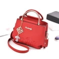 thumbnail image 2 of Stylago Womens Handbags Purses Embroidery Top Handle Tote Bags Crystal Pendant Crossbody Shoulder Bags for Ladies Work Red, 2 of 6