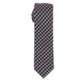 thumbnail image 1 of bar III Mens Plaid Self-tied Necktie, Grey, One Size, 1 of 1
