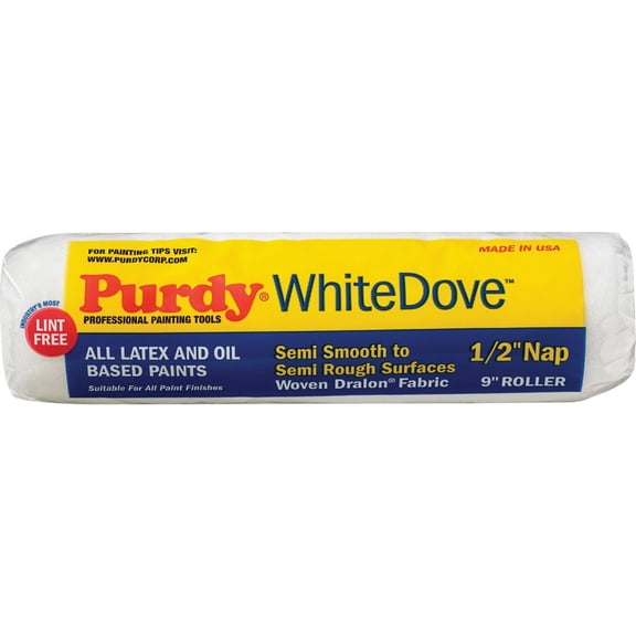 Purdy 144670093 White Dove Roller Cover, 9 inch x 1/2 inch nap