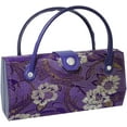 thumbnail image 4 of Asian Silk Brocade Style Eyeglass Case Mini Handbag Design Inner Mirror Sage, 4 of 6
