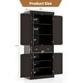 thumbnail image 2 of DORTALA Tall Kitchen Pantry Cabinet, Wood Storage Cupboard with Shelves Adjustable, Cabinets & Drawer, Utility Freestanding Storage Cabinet for Living Room, Hallway, Kitchen, 2 of 13