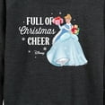 thumbnail image 3 of Disney - Full Of Christmas Cheer Cinderella - Women's Lightweight French Terry Long Sleeve Shirt, 3 of 5