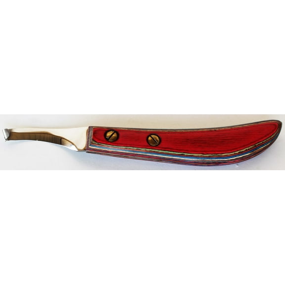 Horse Farrier Hoof Grooming Curved Blade Right Handed Hoof Knife Wooden Handle 98433
