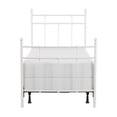 thumbnail image 5 of Hillsdale Furniture Providence Metal Twin Bed with Spindle and Casting Design, Soft White, 5 of 12