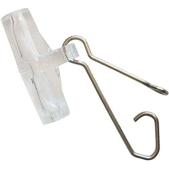 Slides for Braided Line, Fishing s with Stainless Steel lock Snaps Kit Clear (100pcs)