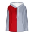 thumbnail image 6 of Jsaierl Women's Comfortable Oversized Color Block Fuzzy Fleece Hoodies Sweatshirts Drawstring Casual Tops S-2XL, 6 of 7