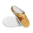 thumbnail image 3 of Rateoe Not All Those Who Wander Are Lost2 Print Women's Men's Cotton Knit Slippers Lightweight Memory Foam Indoor House Shoes with Anti-Skid Sole-37/38, 3 of 7