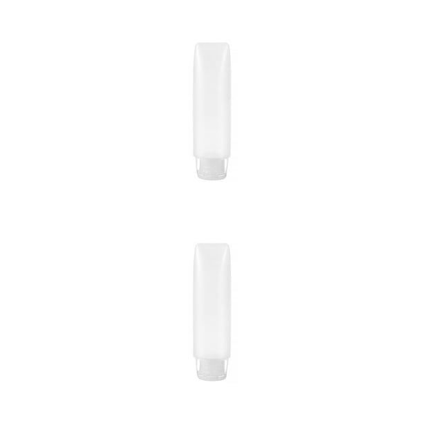 Matsuzay Botella plástica de viaje para apretar, contenedor dispensador de de dientes, tubo dispensador a prueba de fugas, accesorios 30ML Claro 2piezas