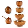 thumbnail image 3 of Bol à Riz Soupe Ensemble Décontracté Rustique et Terreux Choix Durable, 3 of 11