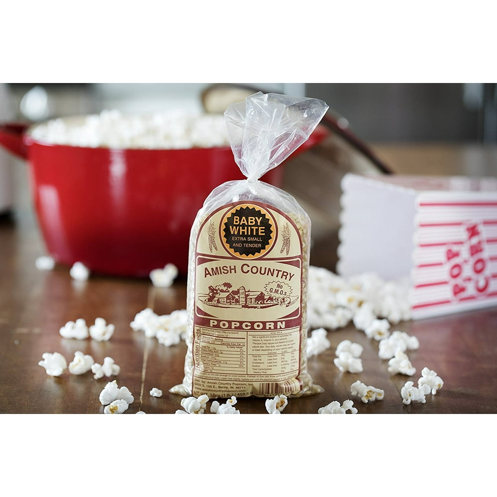 Amish Country Popcorn Baby white 1 lb.
