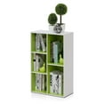 Furinno 5 Cube Reversible Open Shelf, Wooden Small Storage Shelves