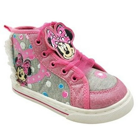 Disney Minnie Mouse Toddler Girls' Dotty High Top (Best Girls School Shoes)