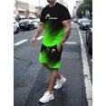 thumbnail image 2 of Conjunto de ropa deportiva para hombre, camiseta de manga corta y pantalones cortos deportivos, traje informal para correr, moda de verano, 2024, 2 of 5