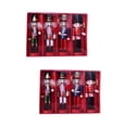 thumbnail image 6 of Tineasur 4-Pack Hanging Nutcracker Ornaments in Assorted Colors for Holiday Christmas Tree Decorations, 6 of 6