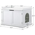 thumbnail image 5 of Unipaws Designer Cat Litter Box Furniture, Covered, White, 5 of 6