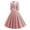 Pink, variant on Miqool Women's 1950s Vintage Cocktail Dresses Elbow-Length Sleeve Lapel A-Line Swing Midi Dress Tea Party Formal Dresses with Belt (Pink,S)