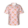 thumbnail image 2 of Goofa Rabbit And Carrot Hawaiian Shirt for Men, Unisex Summer Beach Casual Short Sleeve Button Down Shirts,Aloha Tropical Floral print shirt-3X-Large, 2 of 9