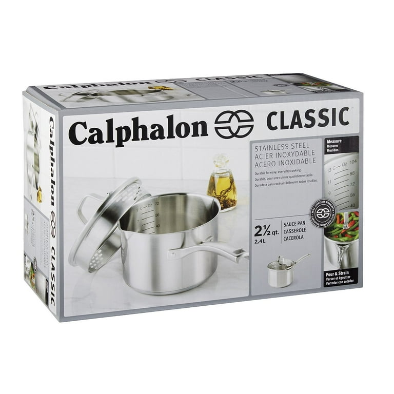 Calphalon Classic Stainless Steel 2.5-Quart Sauce Pan 
