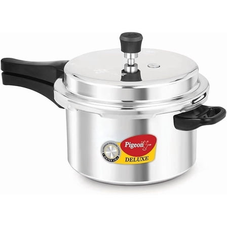 Pigeon Deluxe 5 Liter Aluminum Stovetop Pressure Cooker