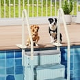 thumbnail image 2 of Zimtown 4-Step Above Ground Pool Ladder, Begie&Gray Plastic Entry Steps for Easy Pool Access, 2 of 6