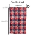 thumbnail image 7 of Wukai Heart Plaid Print Garden Flag 12.5x18 Inch Double Sided Sun-resistant Rain-resistant, Wrinkle-resistant Colorfast(Only Flag), 7 of 7