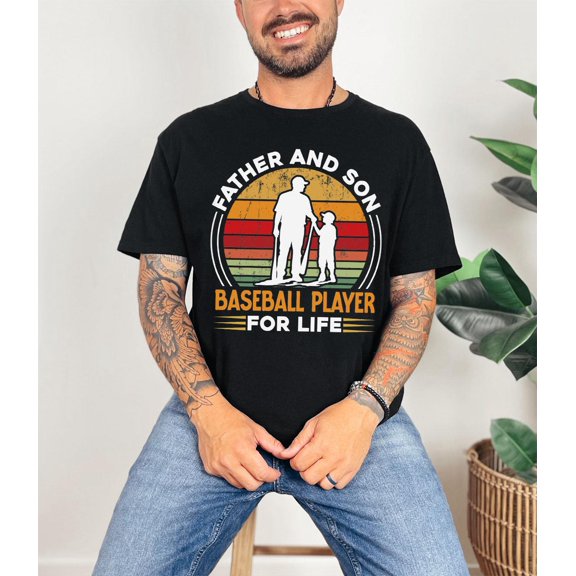 Baseball Dad Shirt, Father and Son Baseball Player For Life Shirt, Baseball Player Dad Gift from Son Shirt