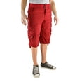 thumbnail image 1 of North 15 Mens Cotton Fashion Multi Pocket Belted Cargo Short-13015-Rd-48, 1 of 1