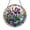 Acrylic 3.5 Inch, variant on Floral Iris Stained Glass Style Panel – Decorative Window