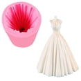 thumbnail image 4 of Toystoory Molde de silicona para vestido de boda, moldes de decoración de fácil operación, molde decorativo reutilizable flexible, regalos, Cocina y Comedor, 4 of 6