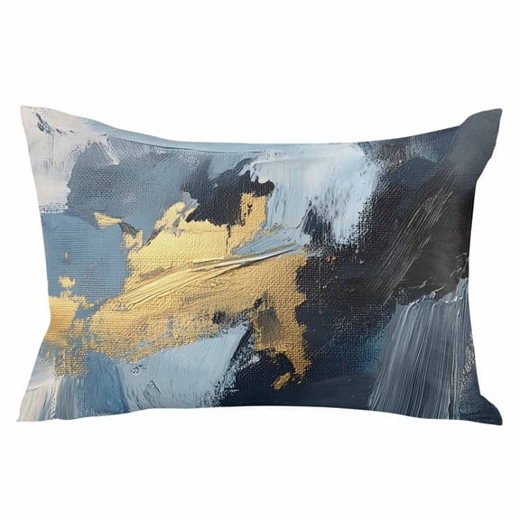 Modern Abstract Throw Pillow Cover, Pillowcase Protectors with Zipper, Breathable Decorative Lumbar Pillow Case Cover, Pillow Shams for Couch Sofa 12x20Inch