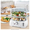 thumbnail image 5 of Vaporera de Alimentos Oster con 2 Bandejas Plegables y Temporizador 800 W Mod. CKSTST7711013 Blanco, 5 of 5