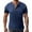 Dark Blue, variant on YLSDY Men's Casual Henley Shirts Classic Button Cotton Short Sleeve T-Shirt Summer Basic Solid Lightweight Tees Tops Gray XXL