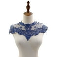 thumbnail image 4 of Visland Lace Embroidered Fake Collar Hollow See-through Lace Flower Pattern False Collar Lace Embellished Clothing Accessory, 4 of 8