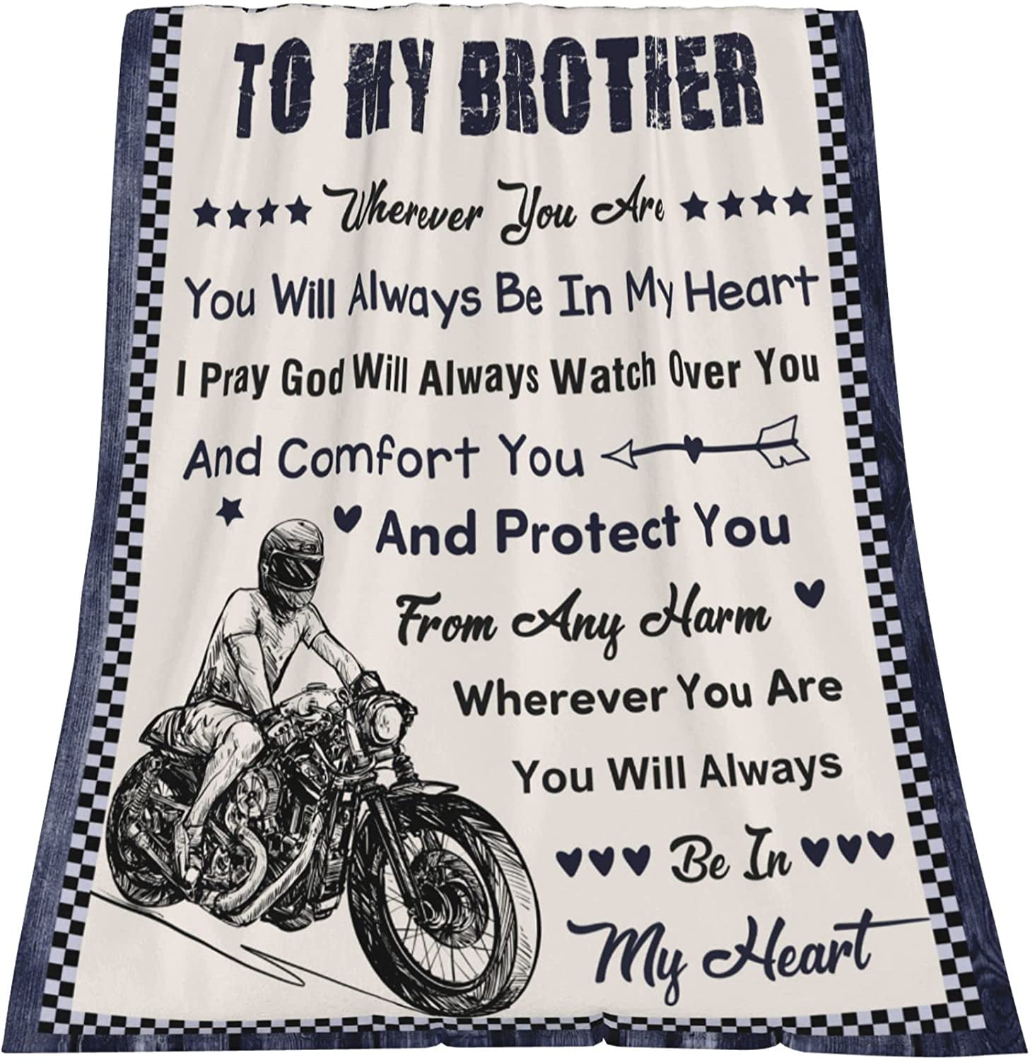 Big Brother Gift Blanket, Brother Gifts from Sister, Birthday Gifts for Brother to My Brother Gifts, Throw Blankets Gifts for Brother Graduation Birthday Christmas 50x60 Inches