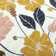thumbnail image 2 of Lucia Abstract Floral Cotton Quilt Yellow/Navy 3Pc Set Full/Queen, 2 of 11