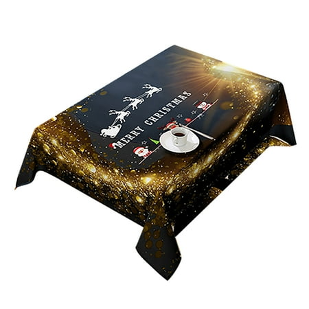

ZHUASHUM Bibulous Tablecloth Decorated For Christmas(Flash)