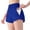 Royal Blue, variant on Stichou Women's Running Shorts Quick Dry with Zip Pockets High Waisted Athletic Workout Gym Shorts for Women Army Green M